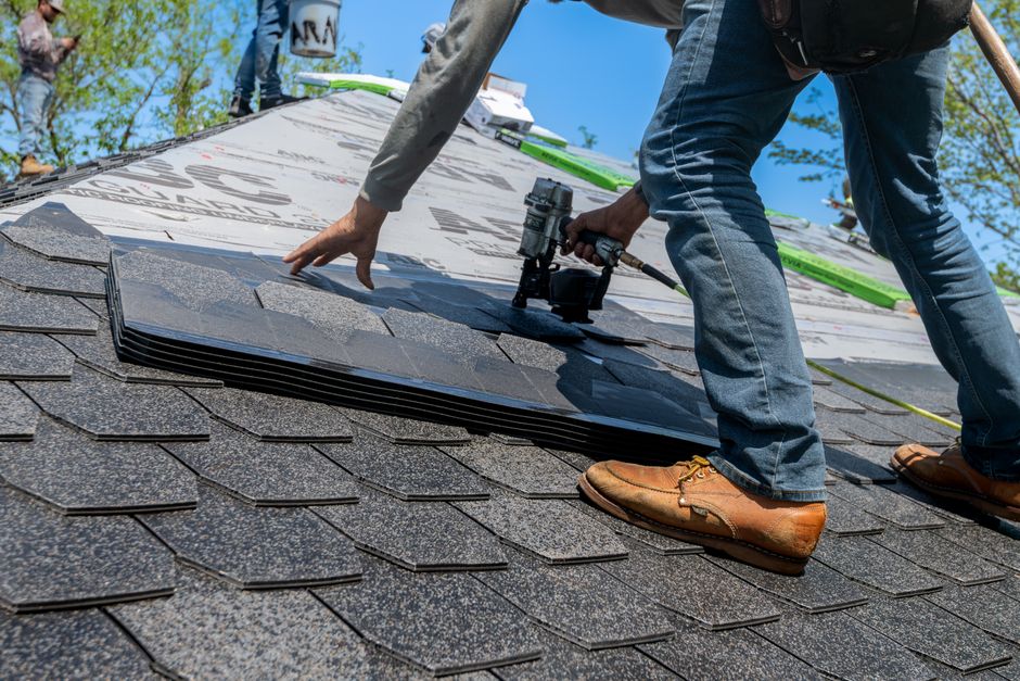 Roof shingle installation